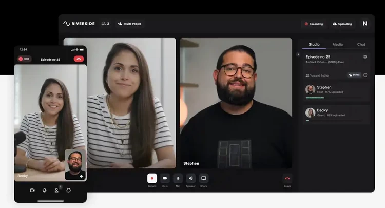 Remote Video Podcasting process